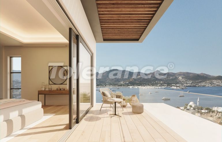 Вилла или дом от застройщика в Ялыкавак, Бодрум вид на море с бассейном: купить недвижимость в Турции - 67834