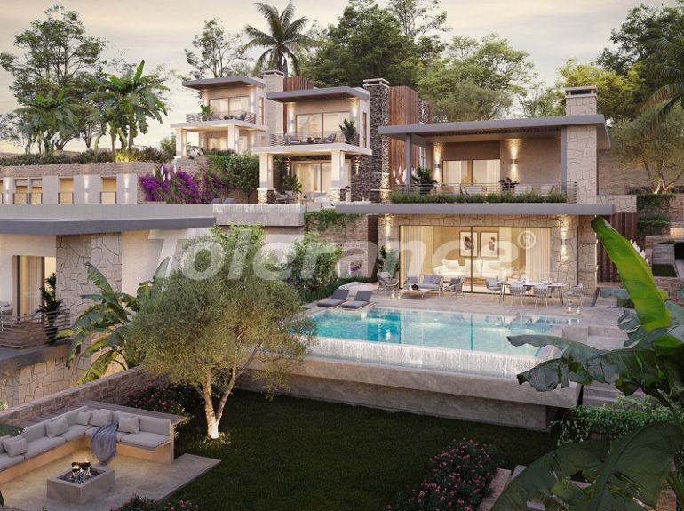 Вилла или дом от застройщика в Ялыкавак, Бодрум вид на море с бассейном: купить недвижимость в Турции - 67841