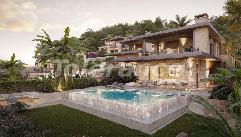 Вилла или дом от застройщика в Ялыкавак, Бодрум вид на море с бассейном: купить недвижимость в Турции - 67842