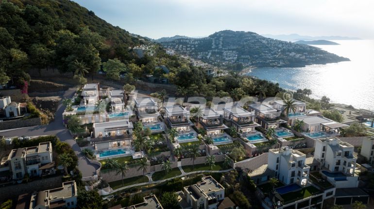 Вилла или дом от застройщика в Ялыкавак, Бодрум вид на море с бассейном: купить недвижимость в Турции - 67855